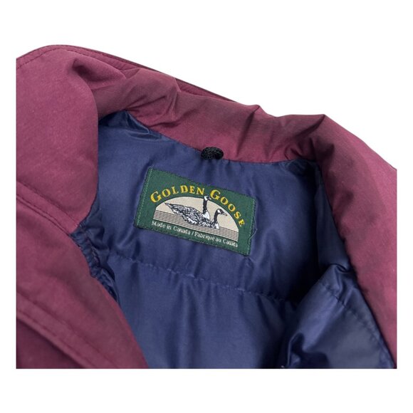 GOLDEN GOOSE Vintage 80s Heavy Winter Puffer Parka Luxury Coat Mens Medium - Picture 6 of 9